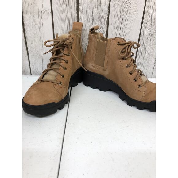 Eileen Fisher Suede Lace up Ankle Boot Size 6.5 - Picture 3 of 6